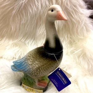 vintage Jim Beam 1979 Snow Blue Goose Decanter  Empty whiskey dec